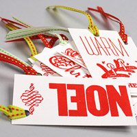 Sarah Utter Letterpress Gift Tags