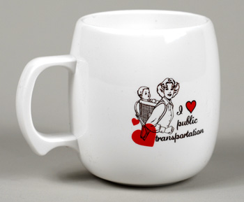 buyolympia.com: Sarah Utter - I Heart Public Transportation :  mug public coffee coffee cup