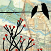 Birds and Branches with Red Buds