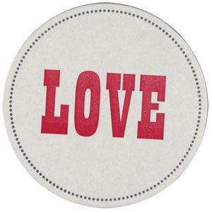 buyolympia.com: Sesame Letterpress - Love :  letterpress love handmade valentines day